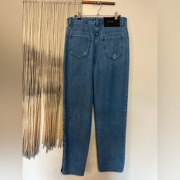 NWT 💯Just Cavalli Rhinestone Ripped Jeans - Picture 4 of 4